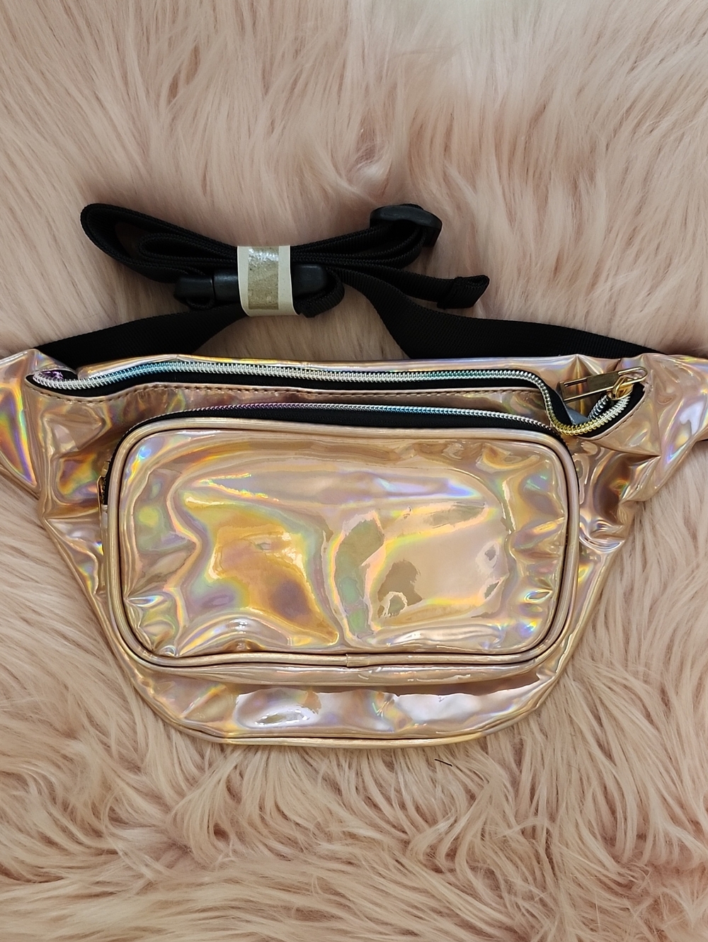 Brand New UNBRANDED HOLOGRAPHIC PINK Fanny Pack-O/S